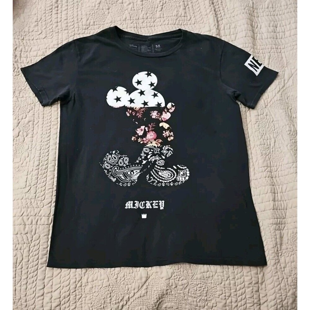 NEFF DISNEY Stars Paisley Floral MICKEY MOUSE TSHIRT Medium